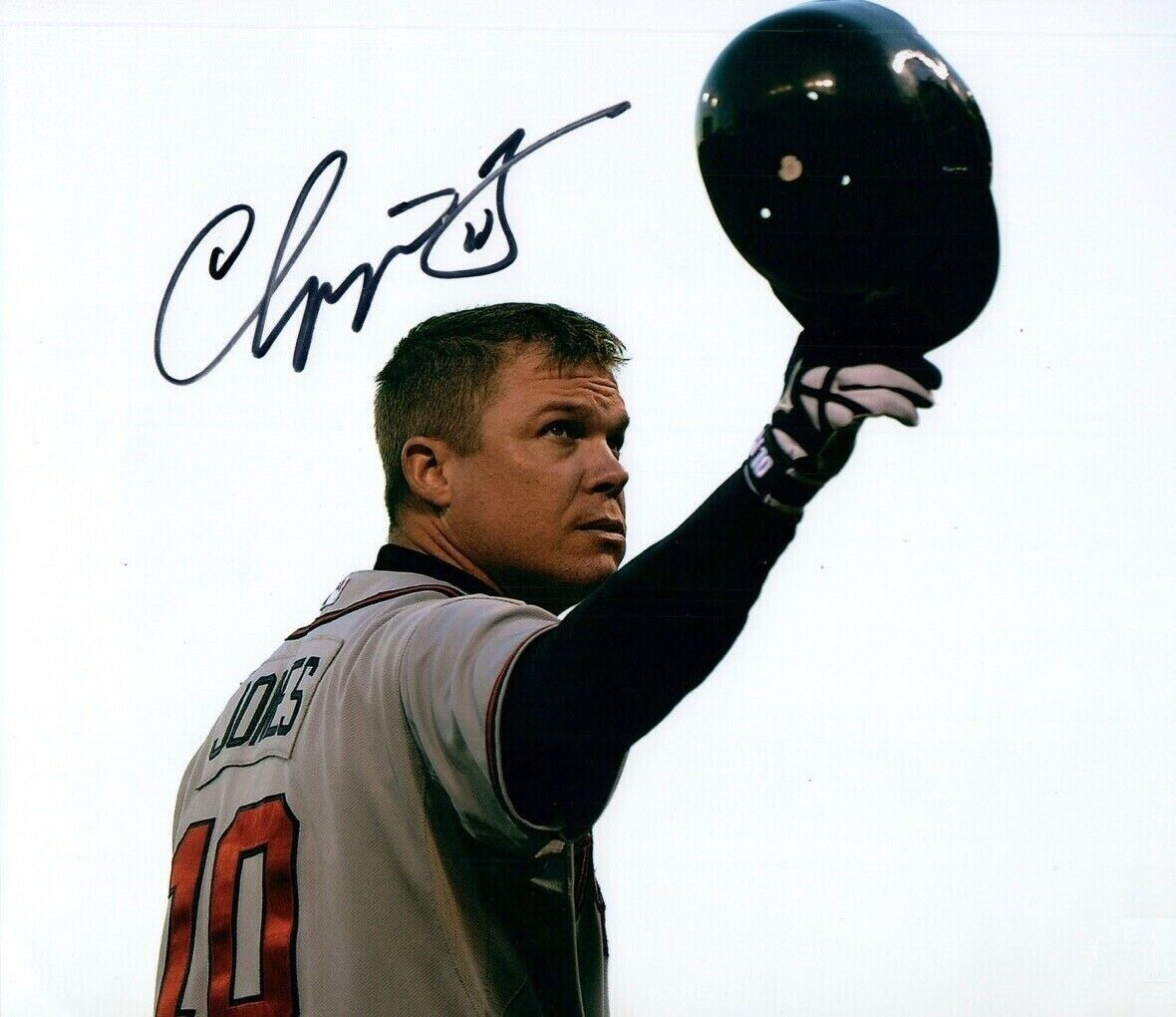 Chipper Jones Autographed Signed 8x10 Photo Poster painting ( HOF Braves ) REPRINT ,