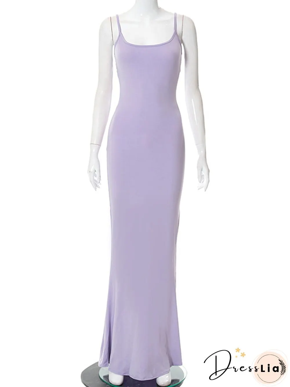Kardashian Skims Casual Sleeveless High Waist Slim Fitting Sling Dress