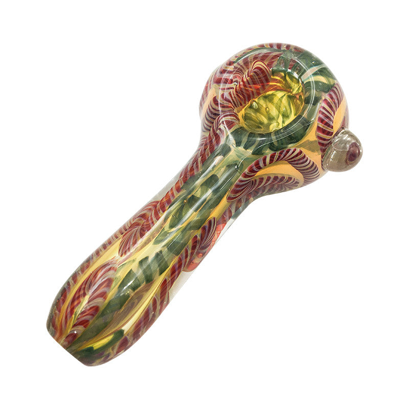 Manufacturer Glass Hand Pipe Fantasy Stripe Glass Pipe