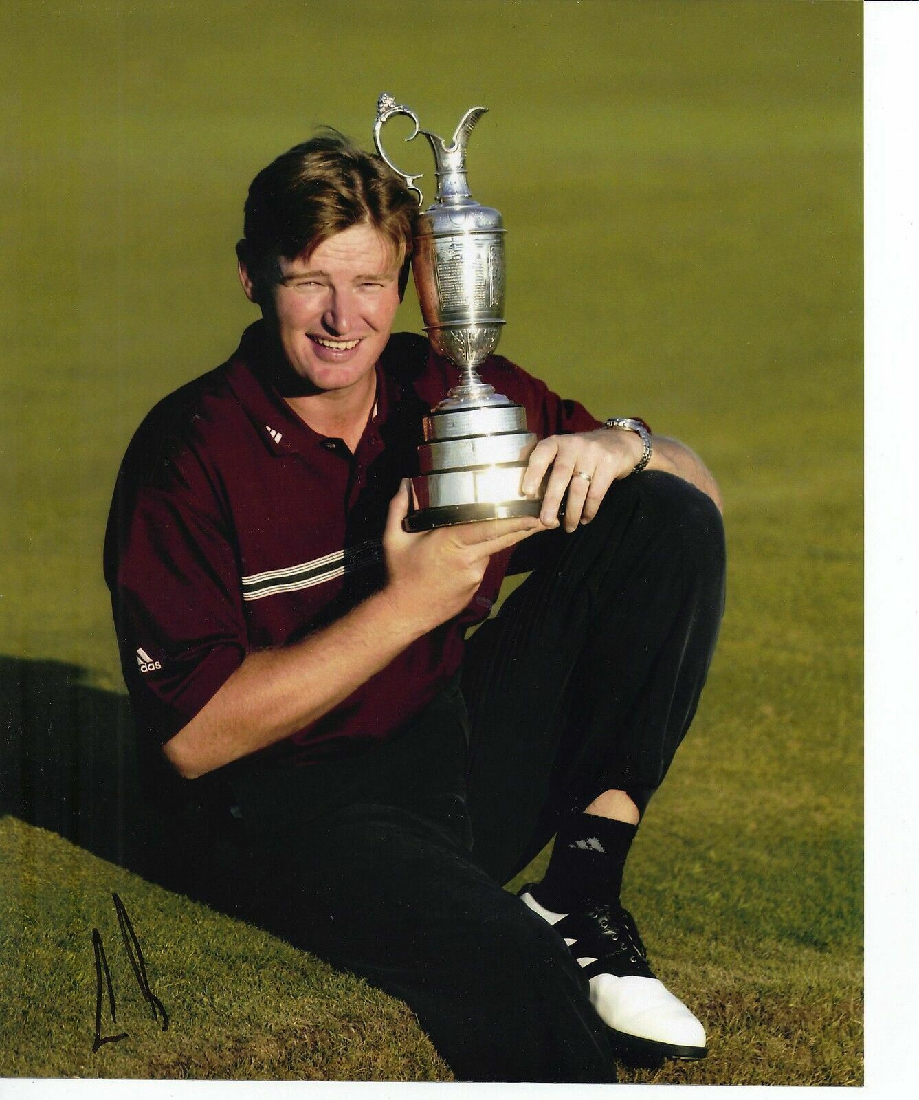 Ernie Els Signed 10X8 Photo Poster painting Open Championship 2002 AFTAL COA (3009)