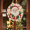 Cute Santa Claus 2D Flat DIY Diamond Painting Pendant 9.84x9.84in