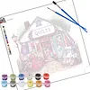 Framed Quilt Shop-Paint by Numbers Acrylic Painting 35*35CM With Color Box 5ML(24Colors)