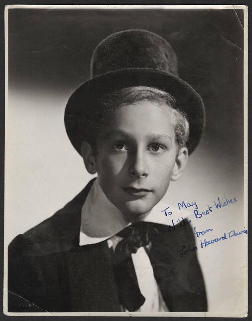 JOHN HOWARD DAVIES Signed Photo Poster paintinggraph - Child Film Actor / Director - preprint