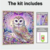Framed Diamond Painting - Special Shaped - Owl (25x25cm)