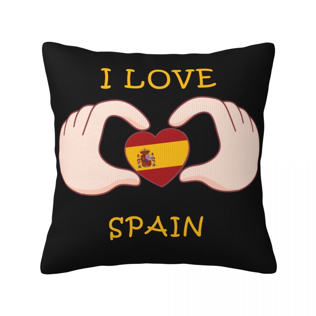 I Love Spain Throw Pillows 18 x 18 inch
