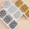 Eletroplate Golden Silver Round Acrylic Beads DIY Accessories