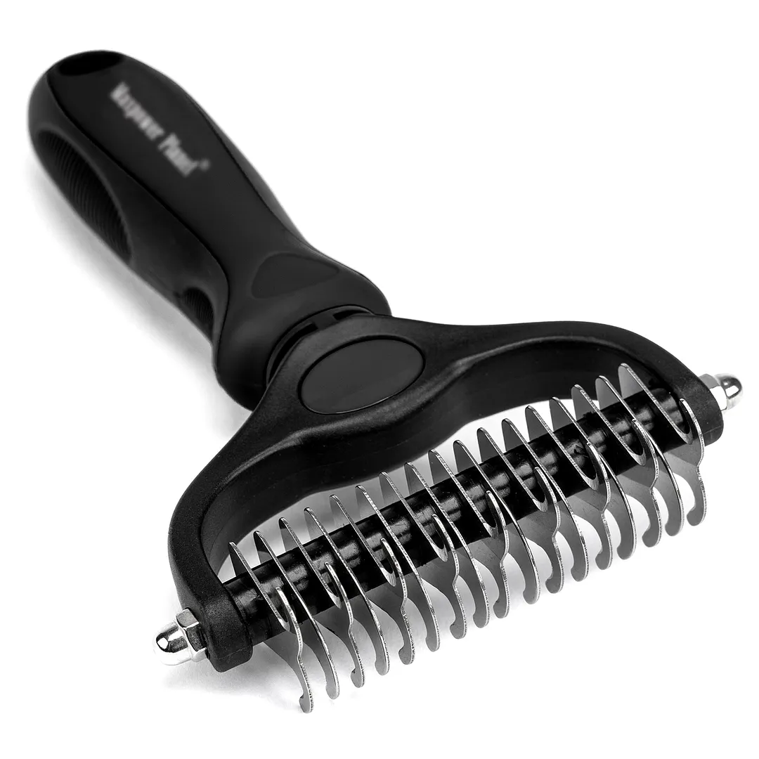 Pet Grooming Double Sided Dematting Undercoat Rake (Big)