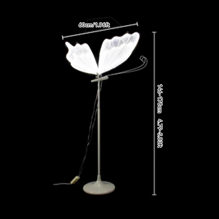 Angela Flower Telescopic Adjustable New Glowing Butterfly Wings Pendant Wedding Hall Ceiling Site Welcome Area Ornaments Backrop Props  A8811 A8115