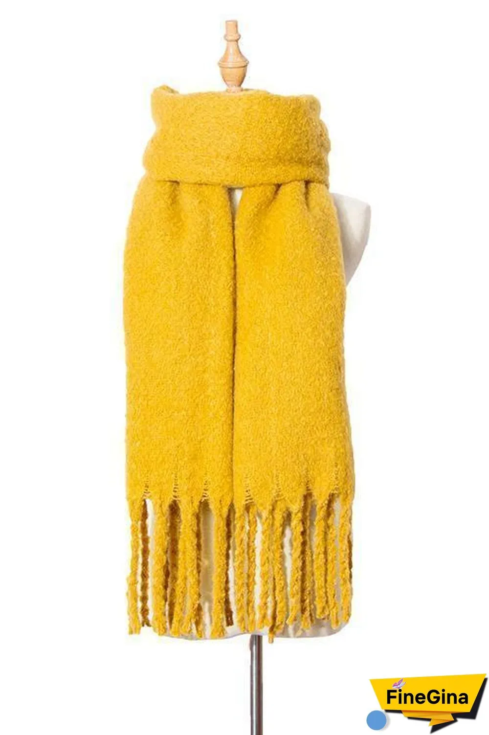 Solid Tassels Scarf