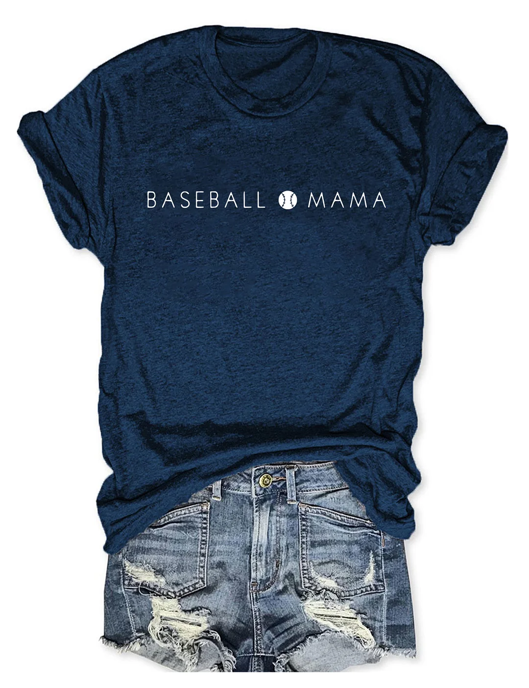 Women's Baseball Mama T-shirt 
