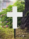Solar Cross Stake Light Waterproof Outdoor Peaceful Lamp for Garden Balcony Yard