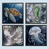 Crystal Animals Full DIY 5D Round Drill Diamond Painting Kits for Adults/Beginners Gift Idea Home Decor Diamond Dots Paintings Picture Arts Craft 40x40cm