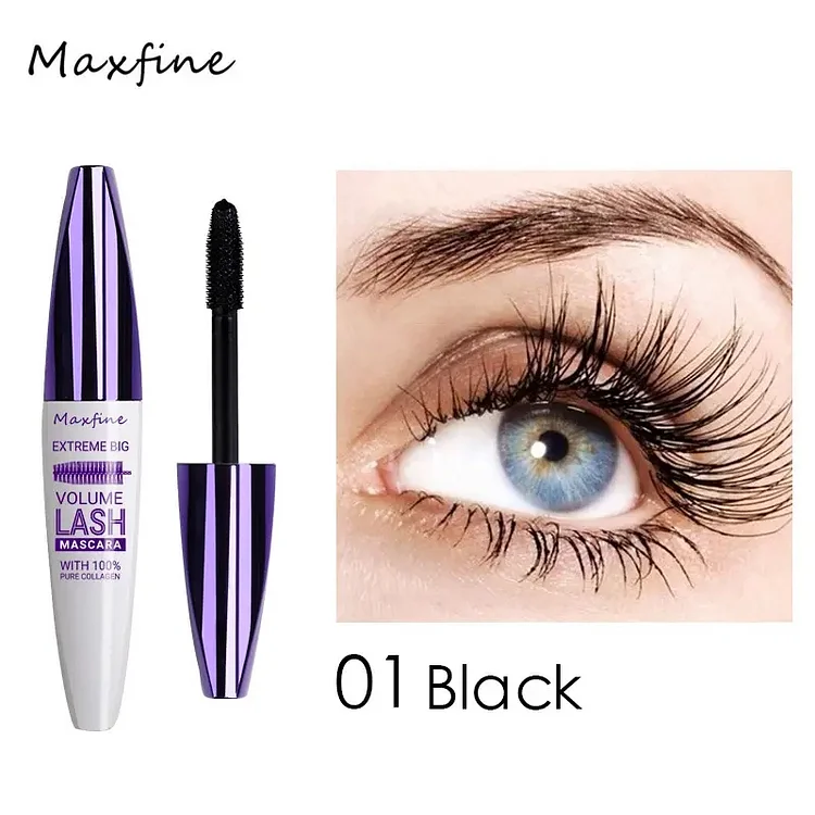 MAXFINE 5D Mascara Long-lasting, Non-smudged, Long-lasting And Extreme Volume Mascara_ viptrois