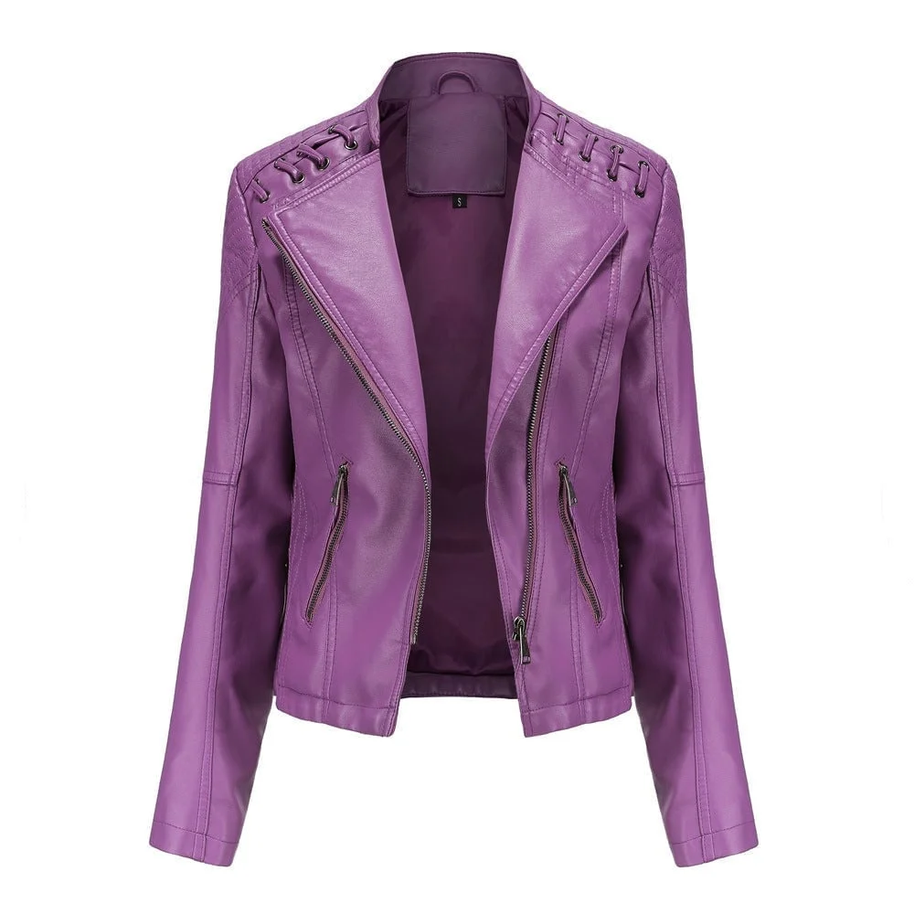 (🎄New year Sale🎄- Save 49% OFF)Washed Lambskin Leather Jacket