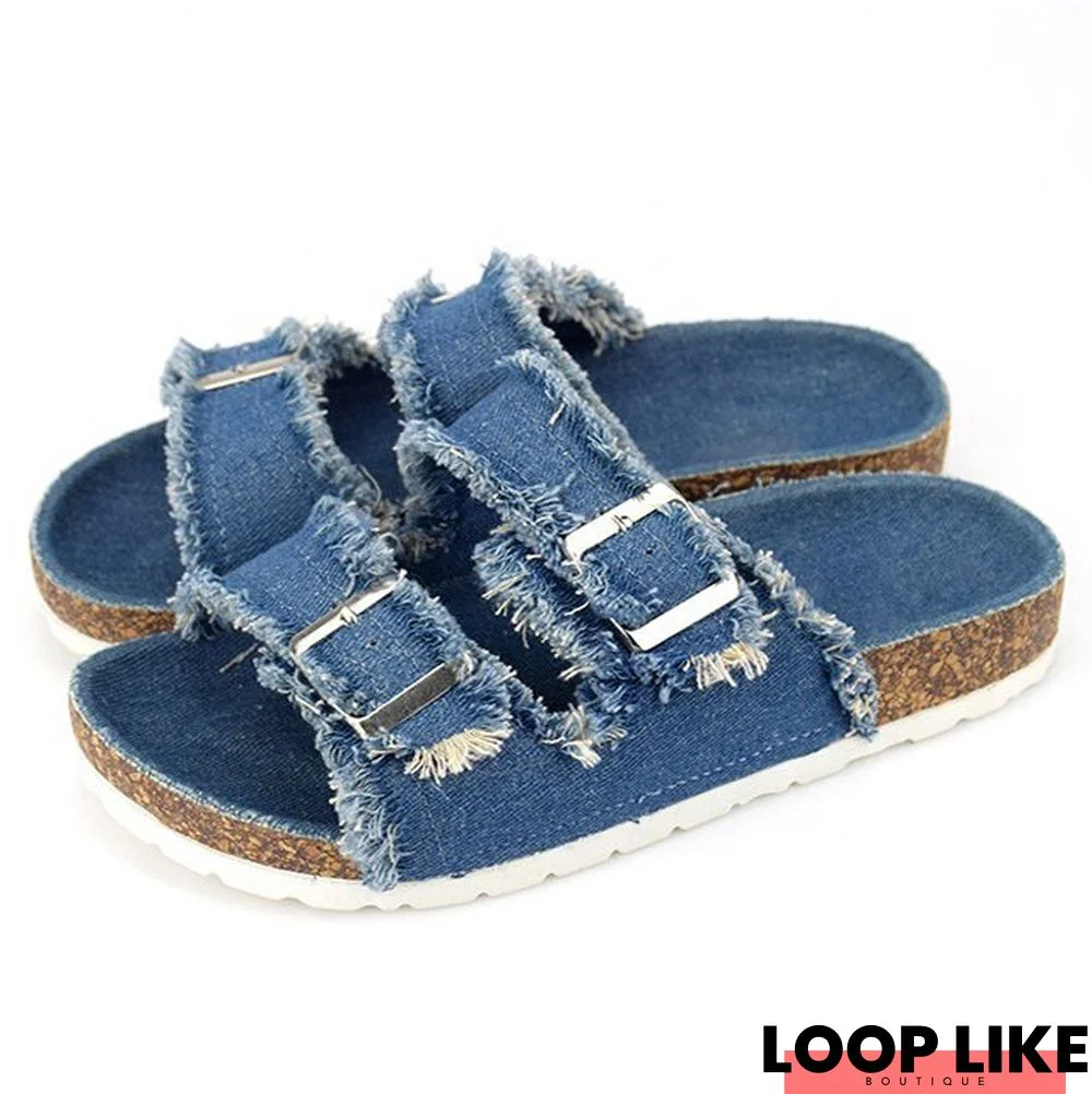 Women's Date Denim Slipper