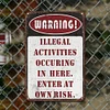 Warning - Vintage Metal Signs(12*16Inch) - Warning