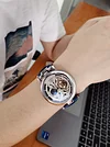 Turing Pilot's Watch: Stylish Large Dial, Automatic Skeletonized, Moon Phase, Men's Mechanical Watch