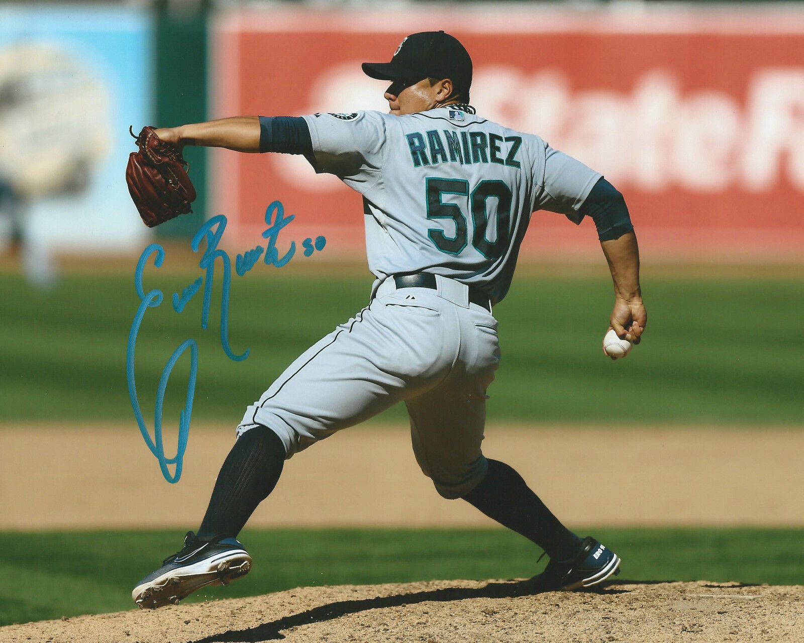 **GFA Seattle Mariners *ERASMO RAMIREZ* Signed 8x10 Photo Poster painting E1 COA**