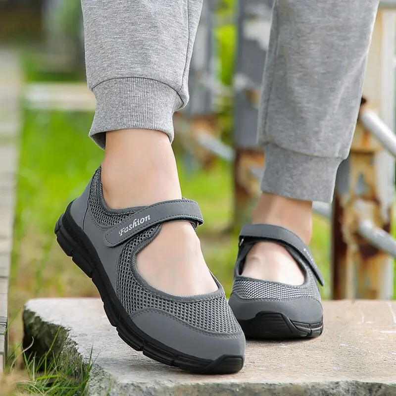MWY Women Vulcanized Shoes High Quality Summer Breathable Sneakers Flats Walking Shoe Soft Loafers Plus Size 42 Zapatos De Mujer