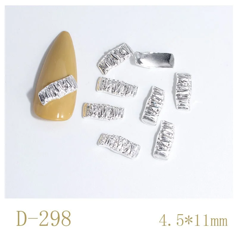 Nail Decoration Irregular Special Shaped Rutin Designs Metal Rhinestones 50 pcs/Set Nail Tips For Beauty Salons-Nail Inspo