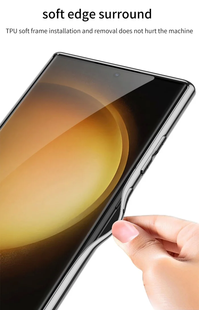 Samsung S24 mobile phone case S24u leather case S24ultra electroplated plain leather mobile phone