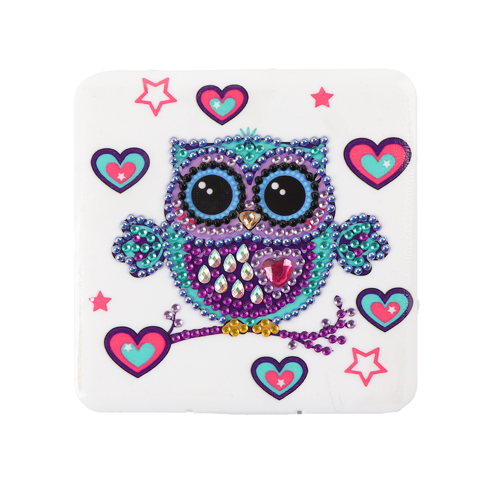 

Diamond Painting Craft Mask Storage Box DIY Decorative Case (WX009 Owl), 501 Original