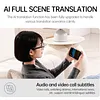 BT6.0 AI Transparent Smart Glasses 156 Languages Intelligent Translator Eyeglasses Type-C Charging HiFi Stereo Headset Glasses for Business Travel Meeting