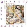 5D DIY Diamond Art Painting Kit Partial Drill Japanese(Tea Kimono Lady)
