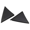APPERFiT Front Door Upper Trim Panel Triangle Cover (Pair) Compatible with 2007-2013 Chevrolet Chevy Silverado GMC Sierra 1500 2500 HD 3500 HD