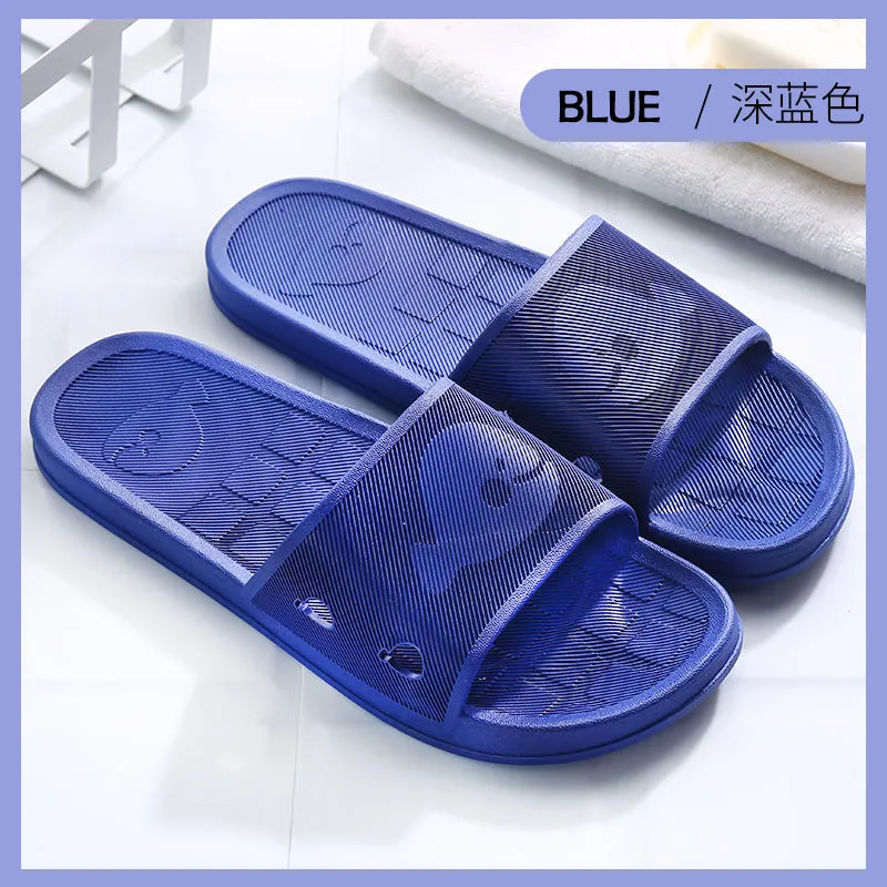 2021 new household bathroom slippers women's summer antiskid men's home plastic soft bottom bath couple women's Slippers