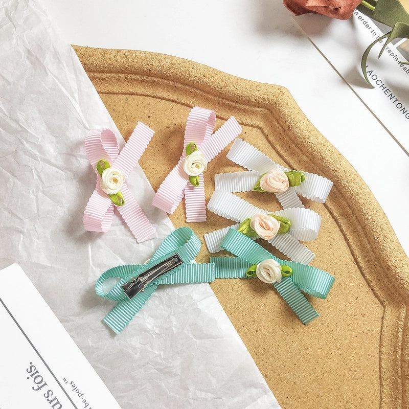Women’s Minimalist Classic Style Bow Knot Cloth Hair Clip