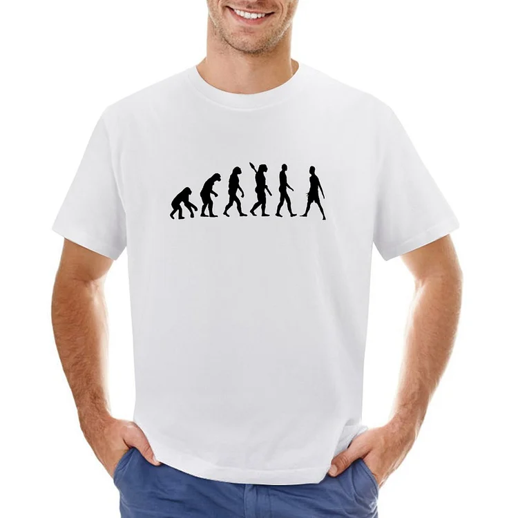 Cristiano Ronaldo Inspired  Mankind Evolution Men's Soccer Culture Tee