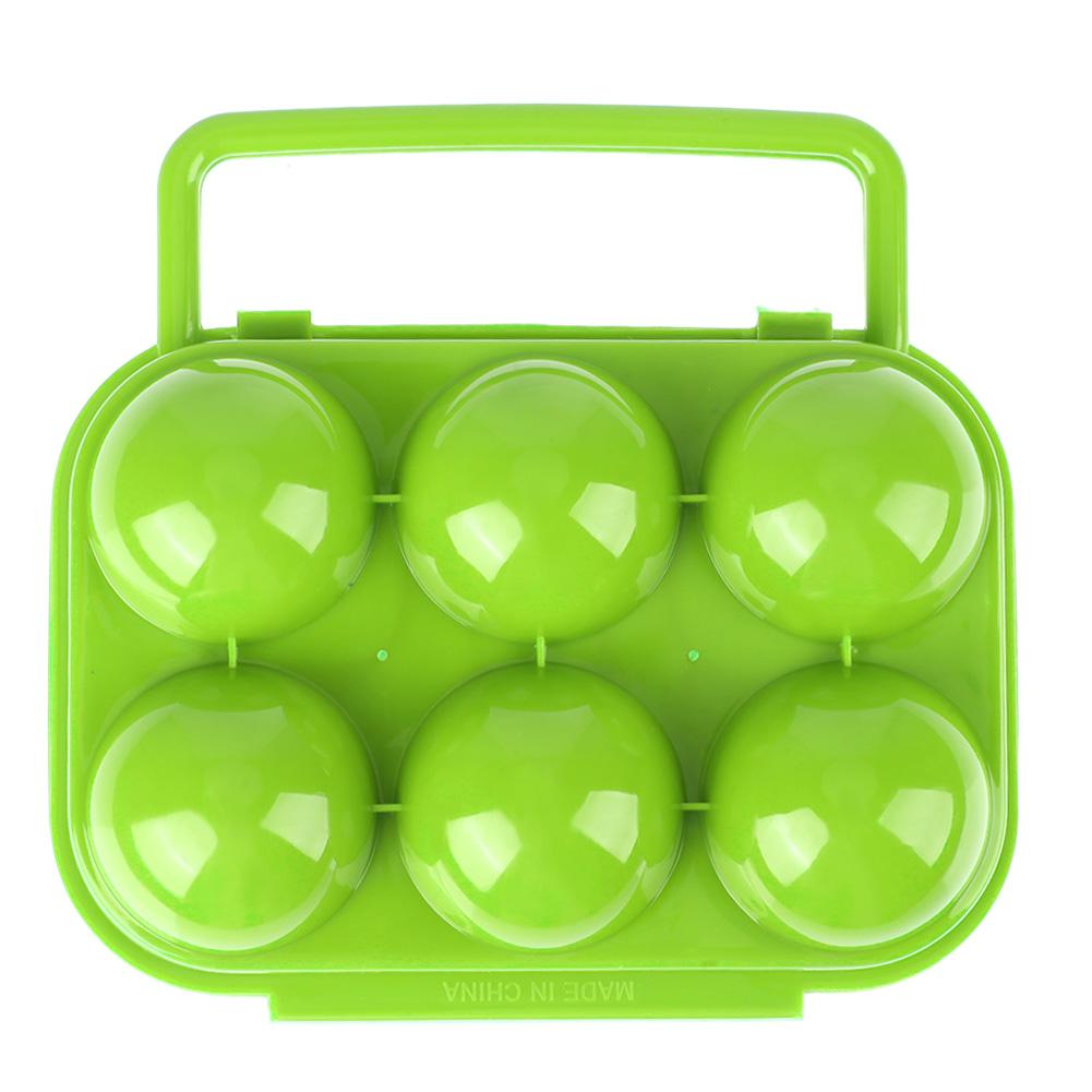 

6 grid Eggs Plastic Container Holder, 绿色, 501 Original