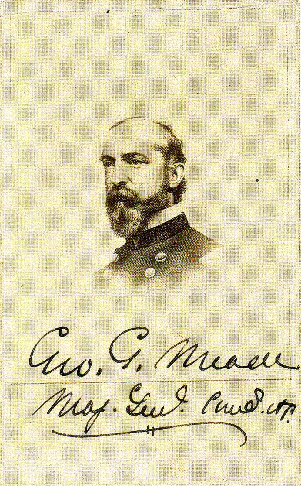 GEORGE G MEADE (1815-1872) Signed Photo Poster paintinggraph - General - US Union Army preprint