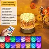 16 Colors Northern Aurora Borealis Light Projector with Remote & Touch Control Water Ripple Ocean Wave Projector Light with USB and Wireless Reachargeable for Girl Gifts Bedroom Lighting