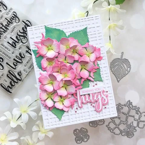 Piggy Craft metal cutting dies cut die mold Flower leaf decoration Scrapbook paper craft knife mould blade punch stencils dies