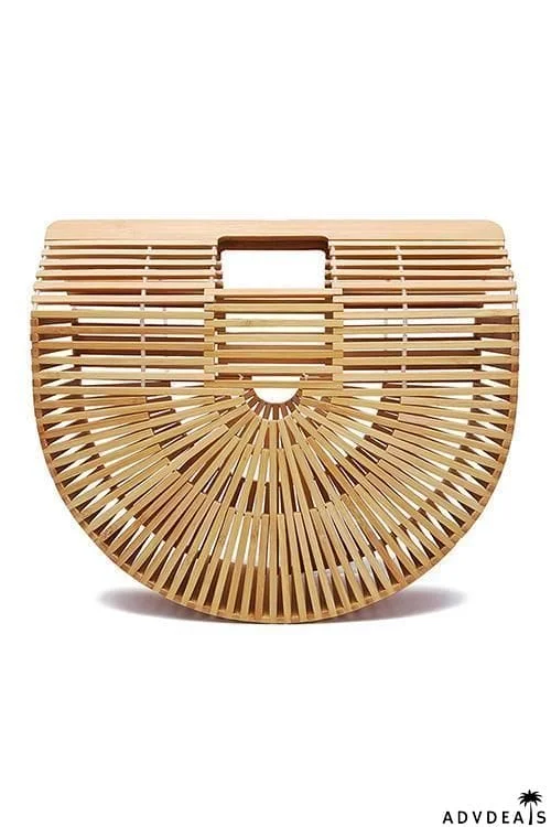 Bamboo Wood Handbag