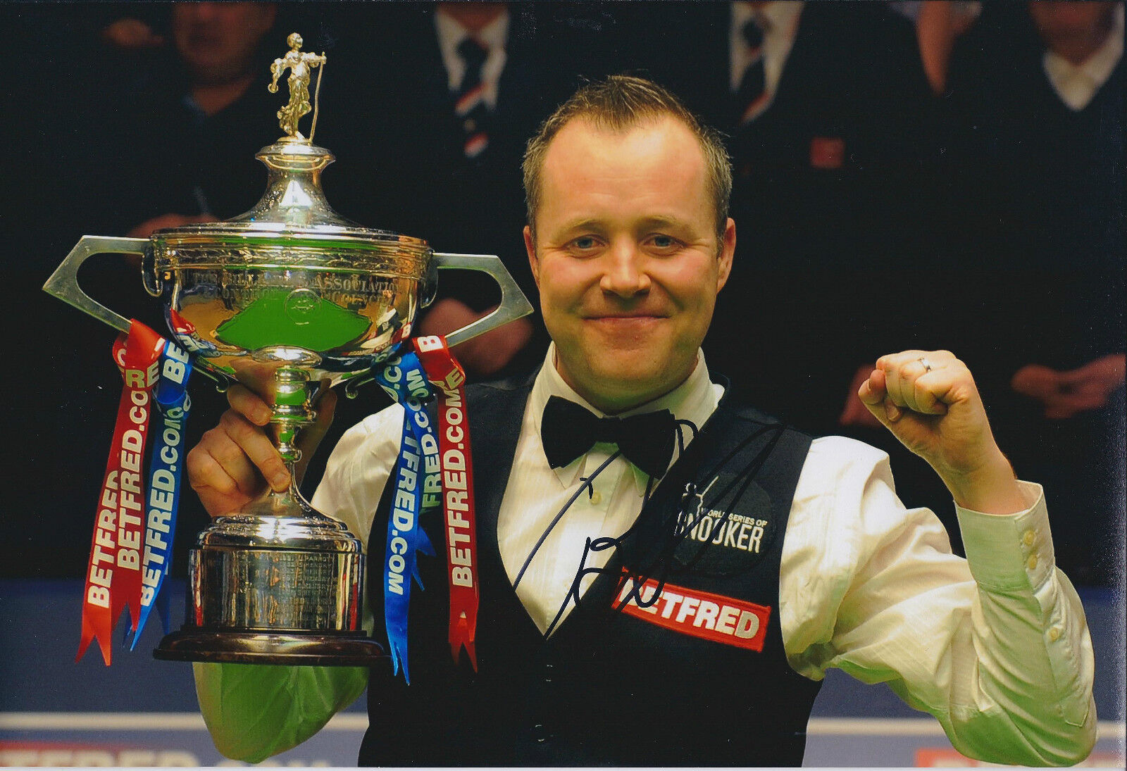 John HIGGINS SIGNED Autograph 12x8 Photo Poster painting AFTAL COA Beftred SNOOKER Champion