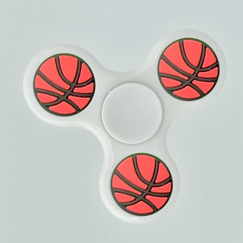 Fashion Solid Color Three-leaf Bracket Fingertip Gyro Toy