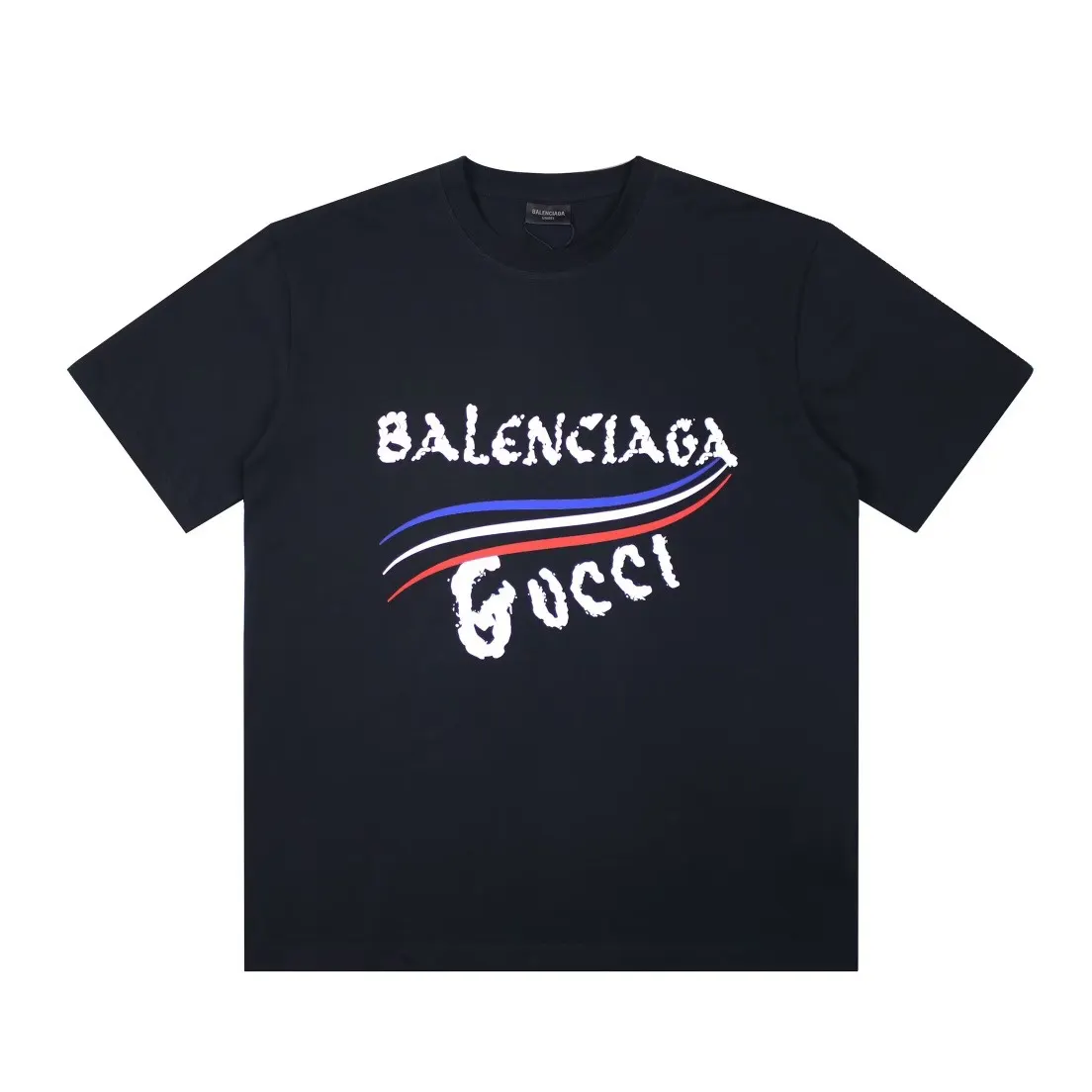 Graffiti Style Letter Print T-Shirt - Front View