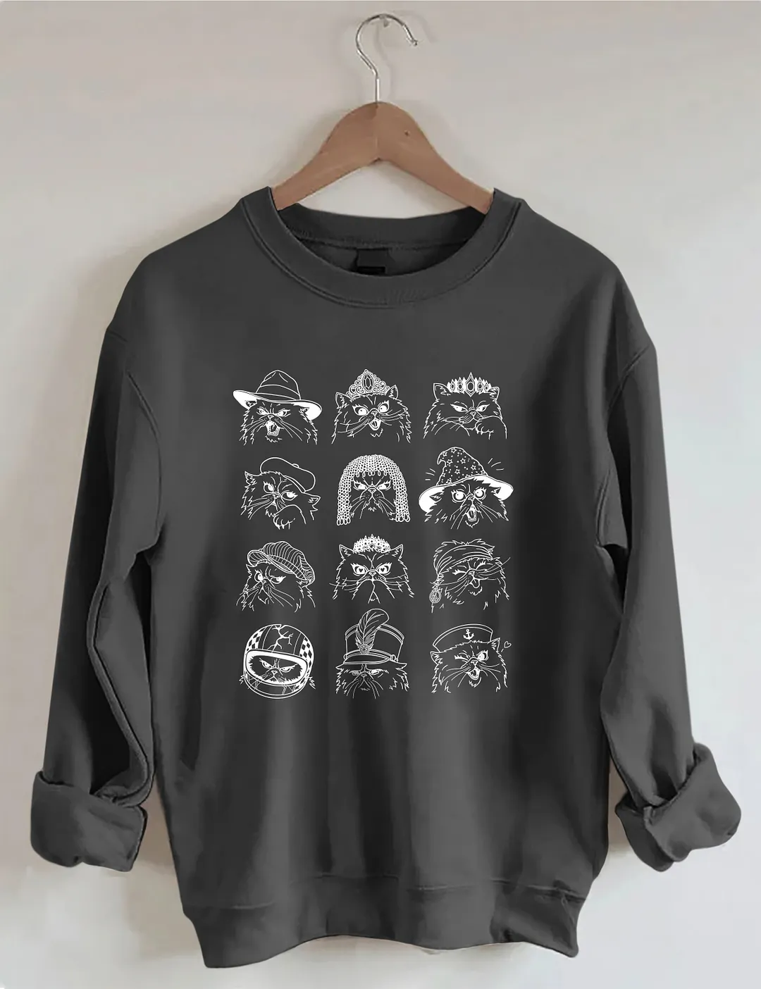 Feline Characters Sweatshirt