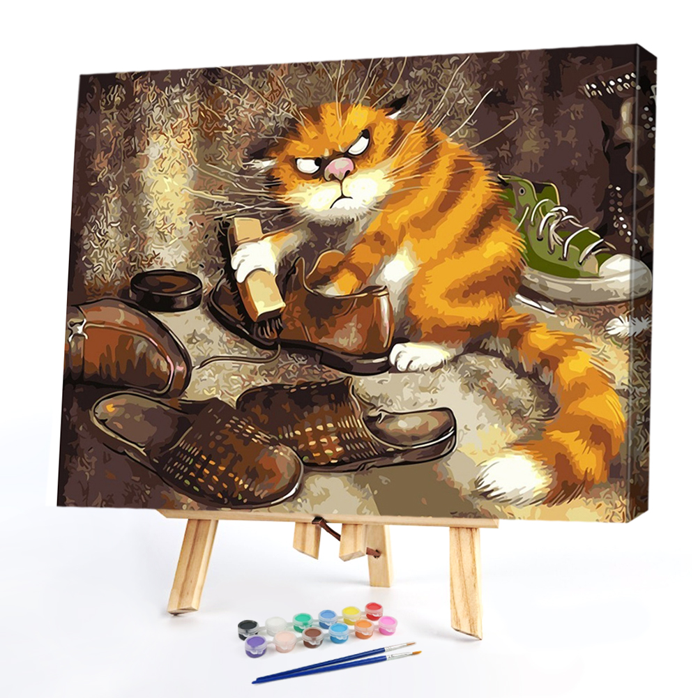 

40*50CM - Paint By Numbers - Cat, 501 Original