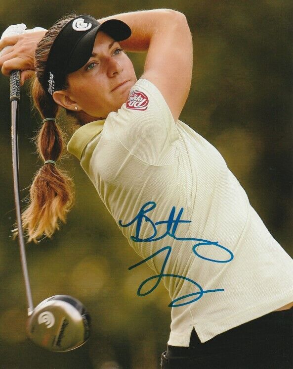 BRITTANY LANG SIGNED LPGA GOLF 8x10 Photo Poster painting #2 Autograph PROOF