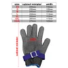Level 9 Cut Resistant Glove-Stainless Steel Wire Metal Mesh Butcher Safety Work Glove for Meat Cutting, Fishing,Cooking