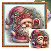 Christmas Gnome-11CT Stamped Cross Stitch 40*40cm/15.75*15.75in tapestrymarket