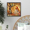 Diamond Painting-5D Full Round Drill Girl and Tree(40x40cm)