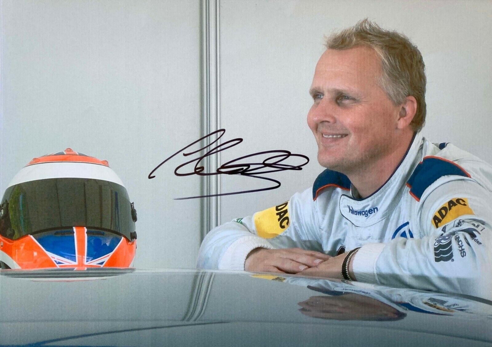 Johnny Herbert Volkswagen Scirocco R Cup Autograph Hand Signed F1 Jaguar Audi