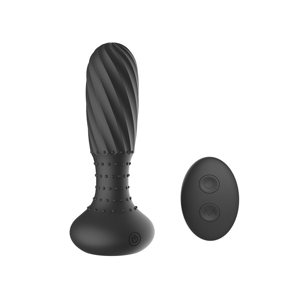 Rotary Anal Plug Vibrator 360 Degree Rotating Electric Massager With Vibration Remote Control