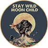 fille de la lune - Plaques rondes en m&eacute;tal(30*30cm)