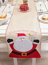 Christmas Snow Man Embroidered Tablecloth